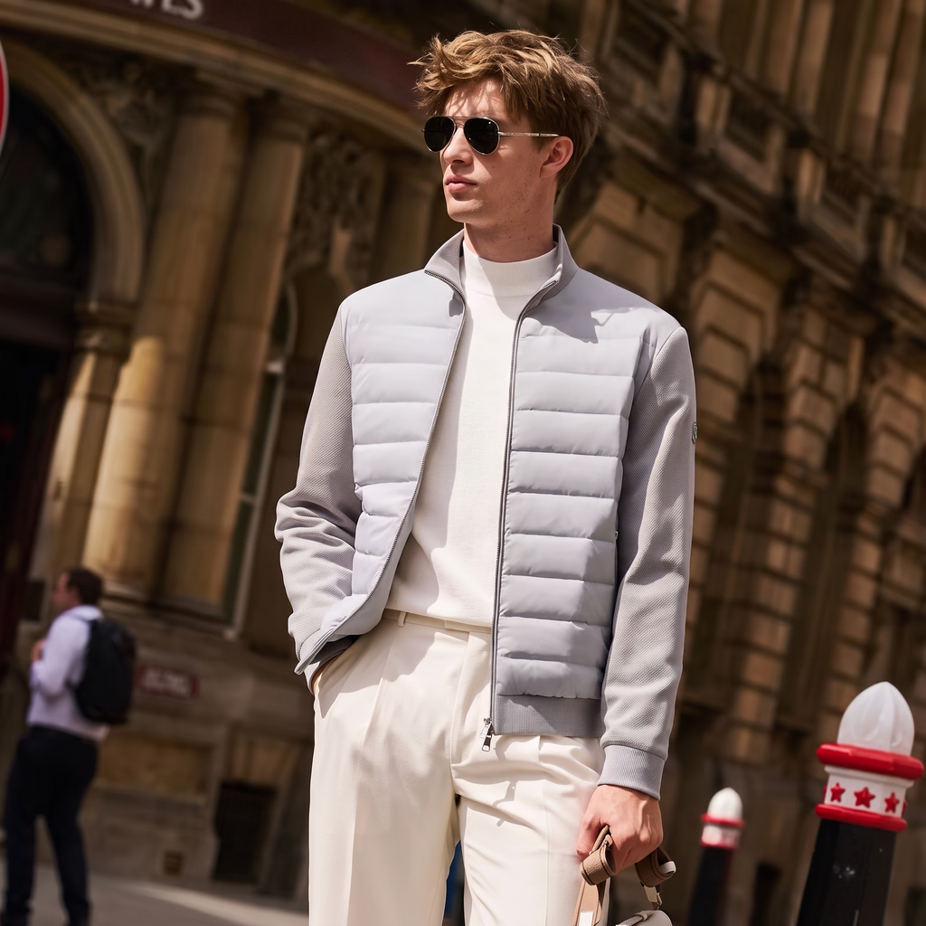 Rib Cuff Soft Windproof Down Blouson