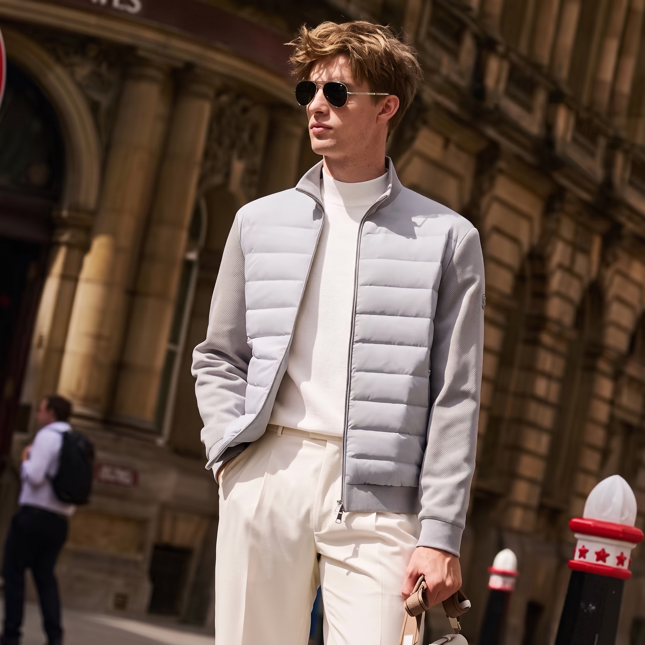 Rib Cuff Soft Windproof Down Blouson