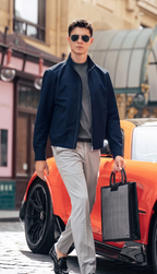 Fine Woven Smooth Fabric Gentleman Office Jacket