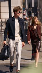 Lapel Zip Workwear Jacket with Chest Pocket