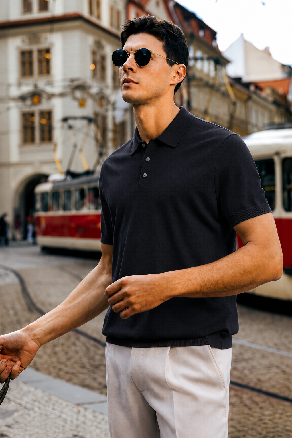 100% Merino Wool Short‑Sleeve Knit T‑Shirt
