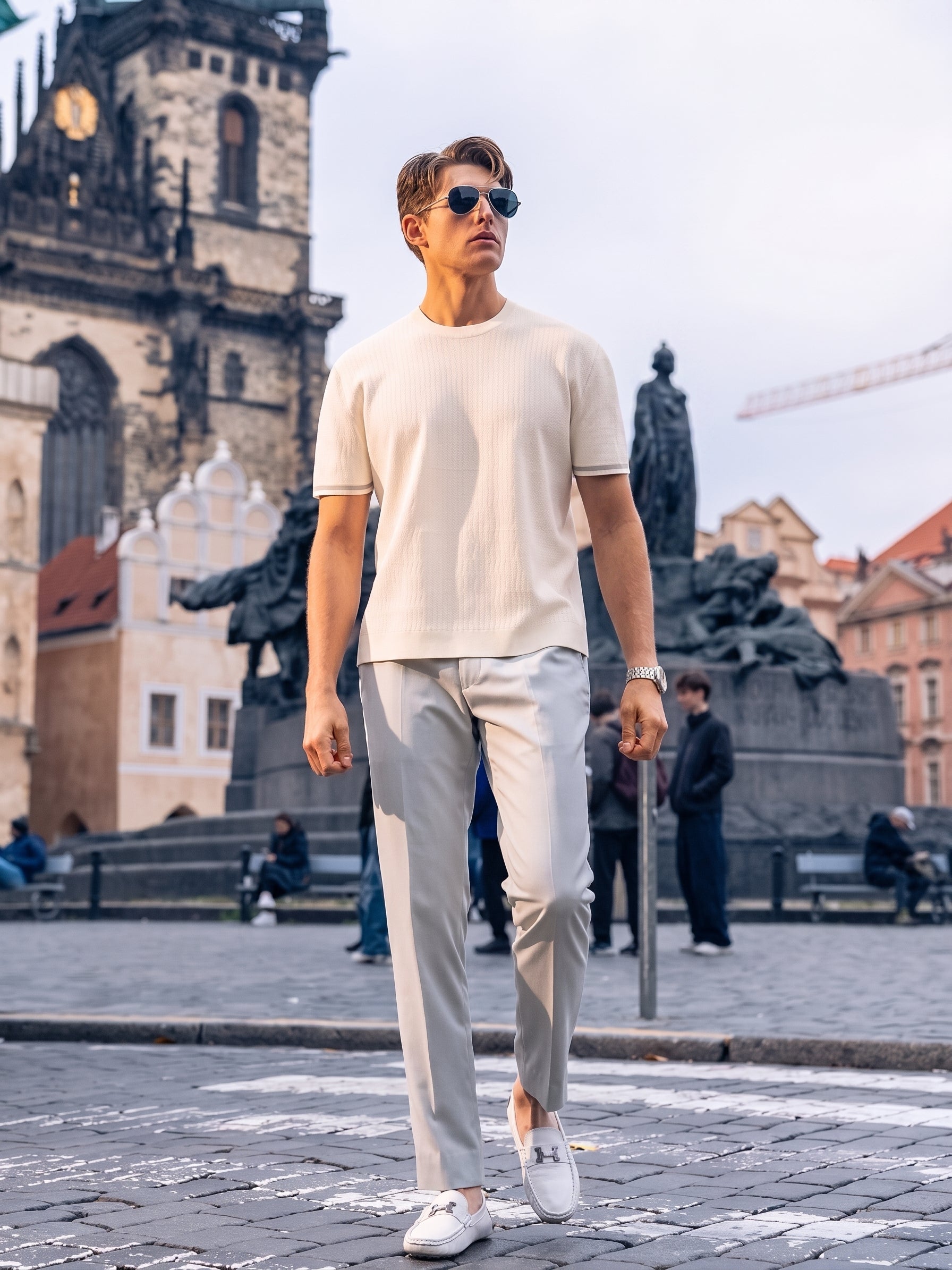 Minimal Textured Quiet Luxury Urban T-Shirt