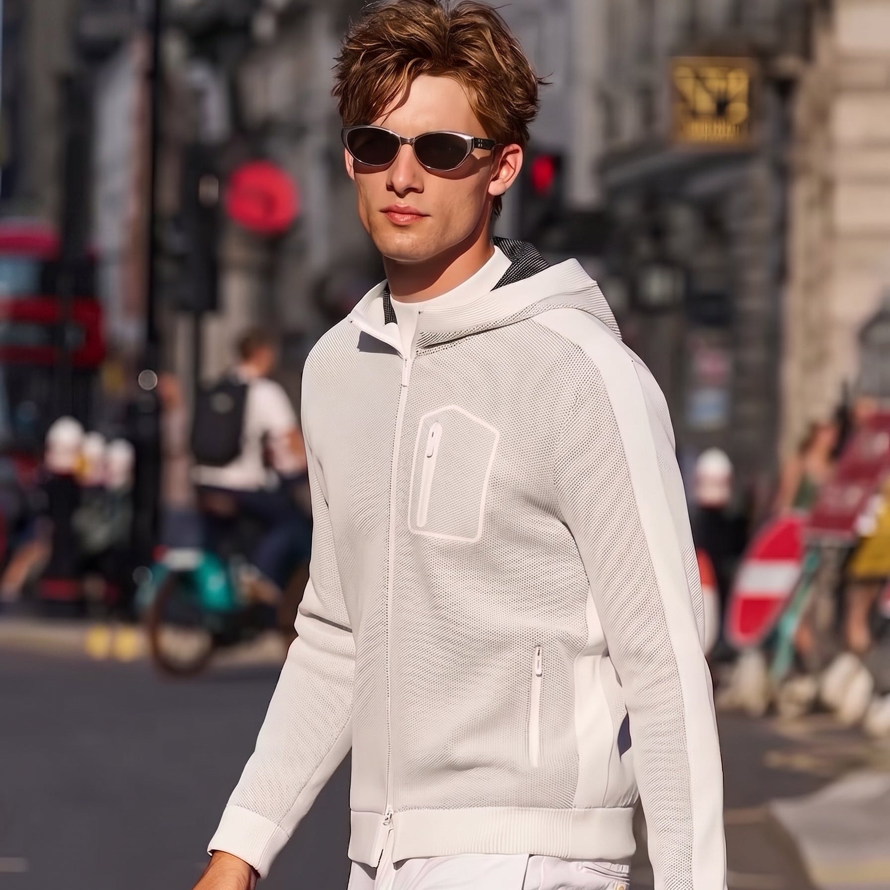 Color Block Minimal Versatile Knit Jackets