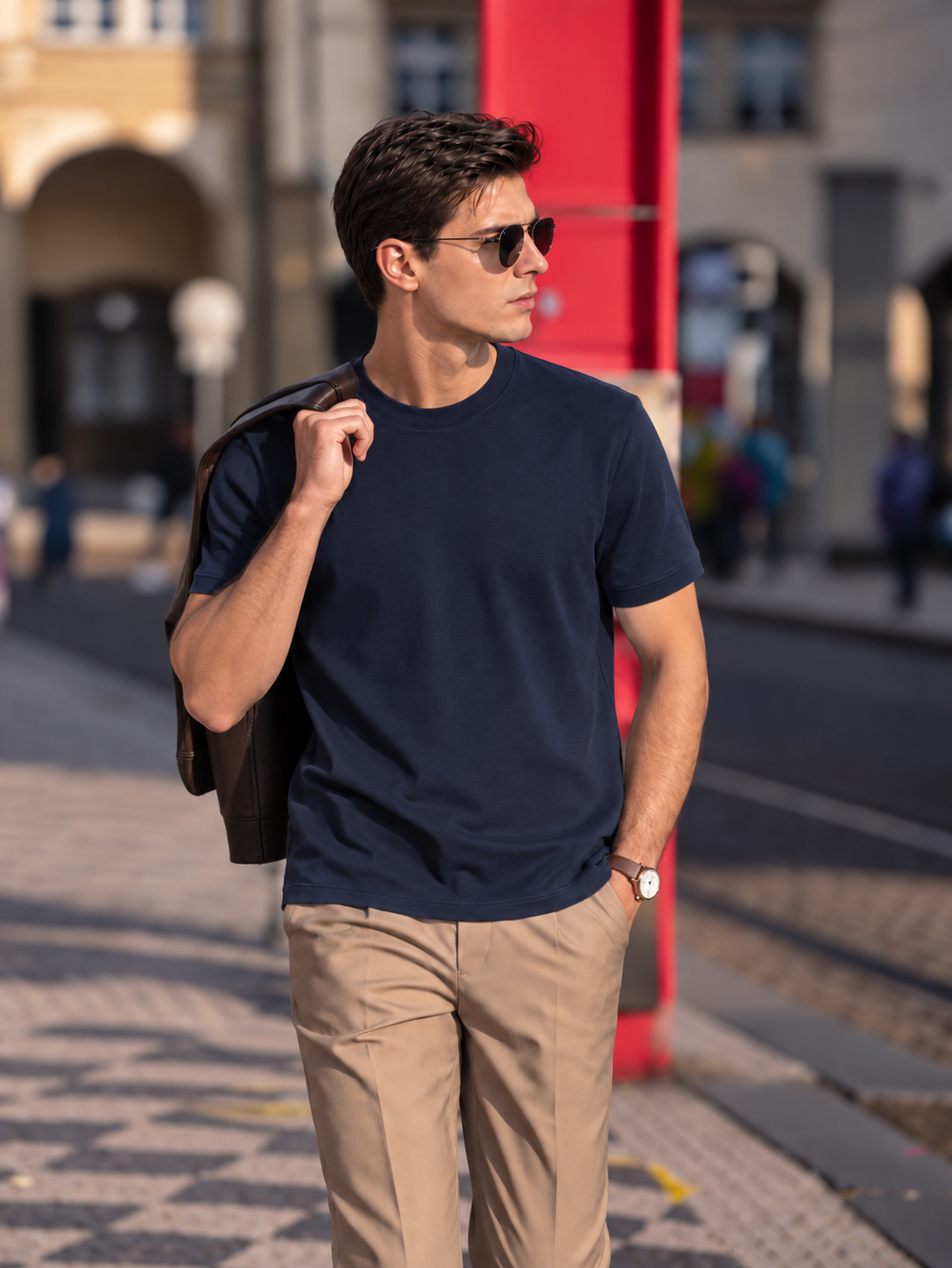 Silk-Blend Modal T-Shirt