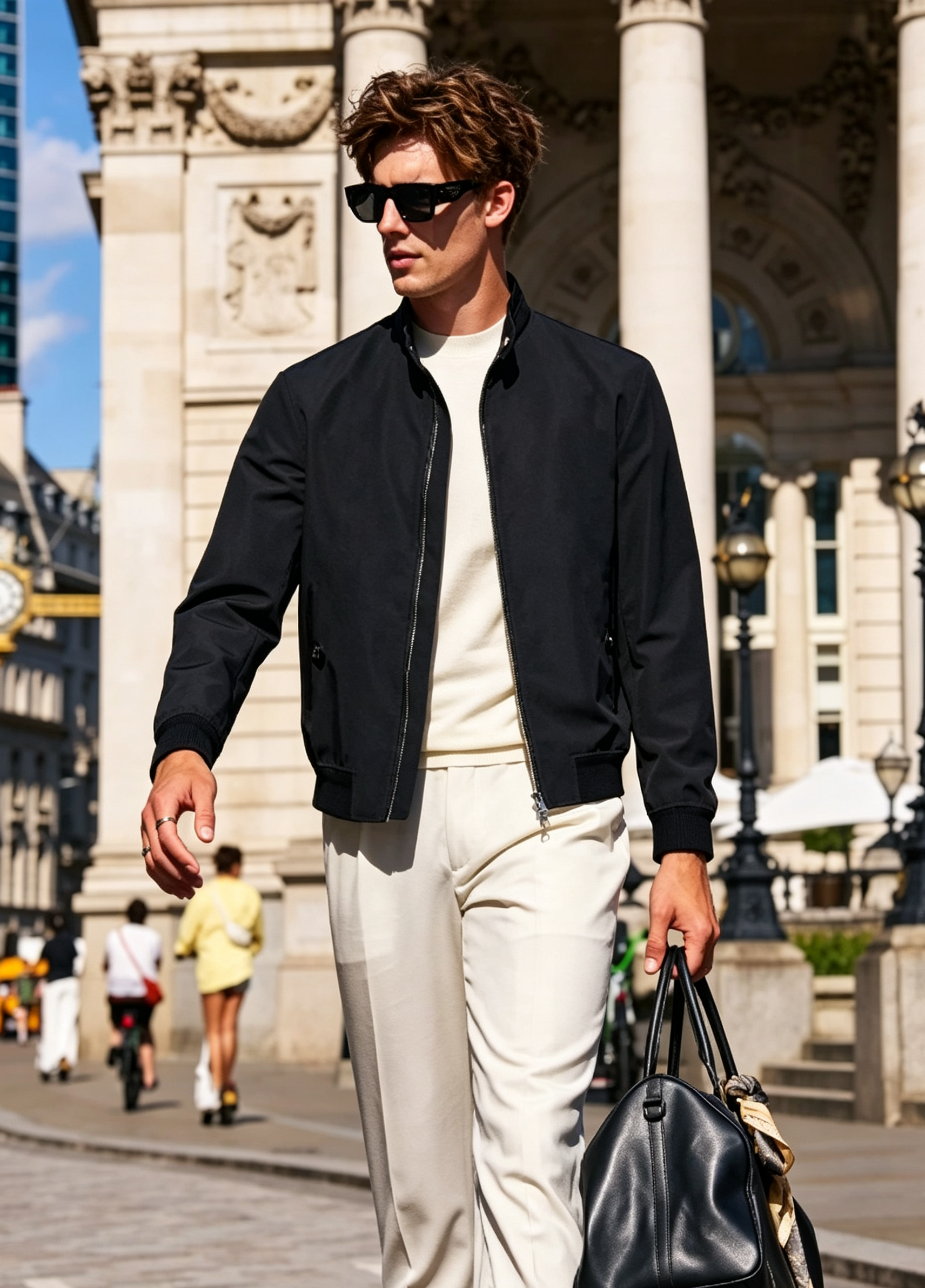 Classic Baseball Collar Multi-Scene Light Business Jacket