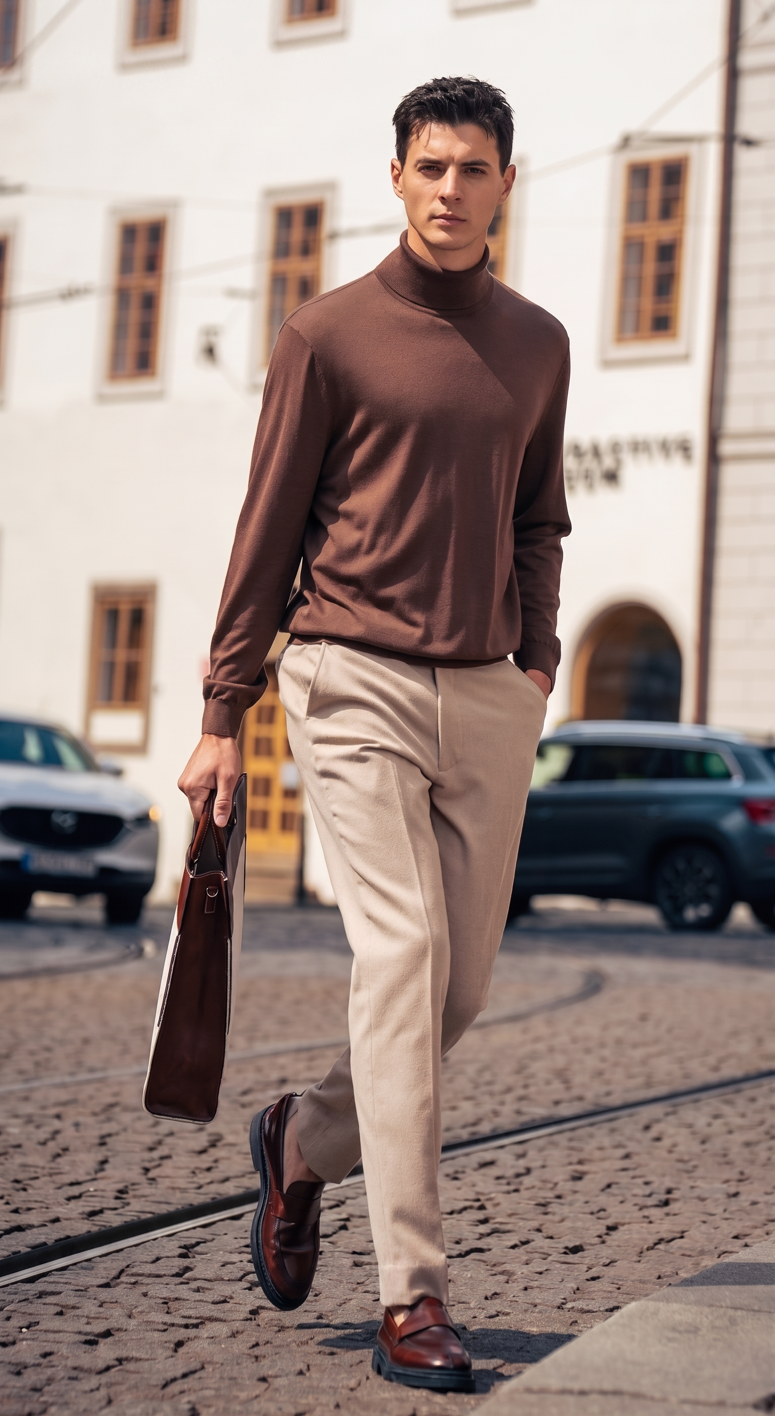Turtleneck Soft Wool Sweater