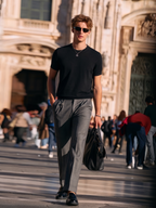 Breathable Textured Quiet Luxury Men T-Shirt