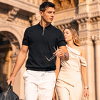 Italian Stiff Collar Slim Fit Gentleman Polo