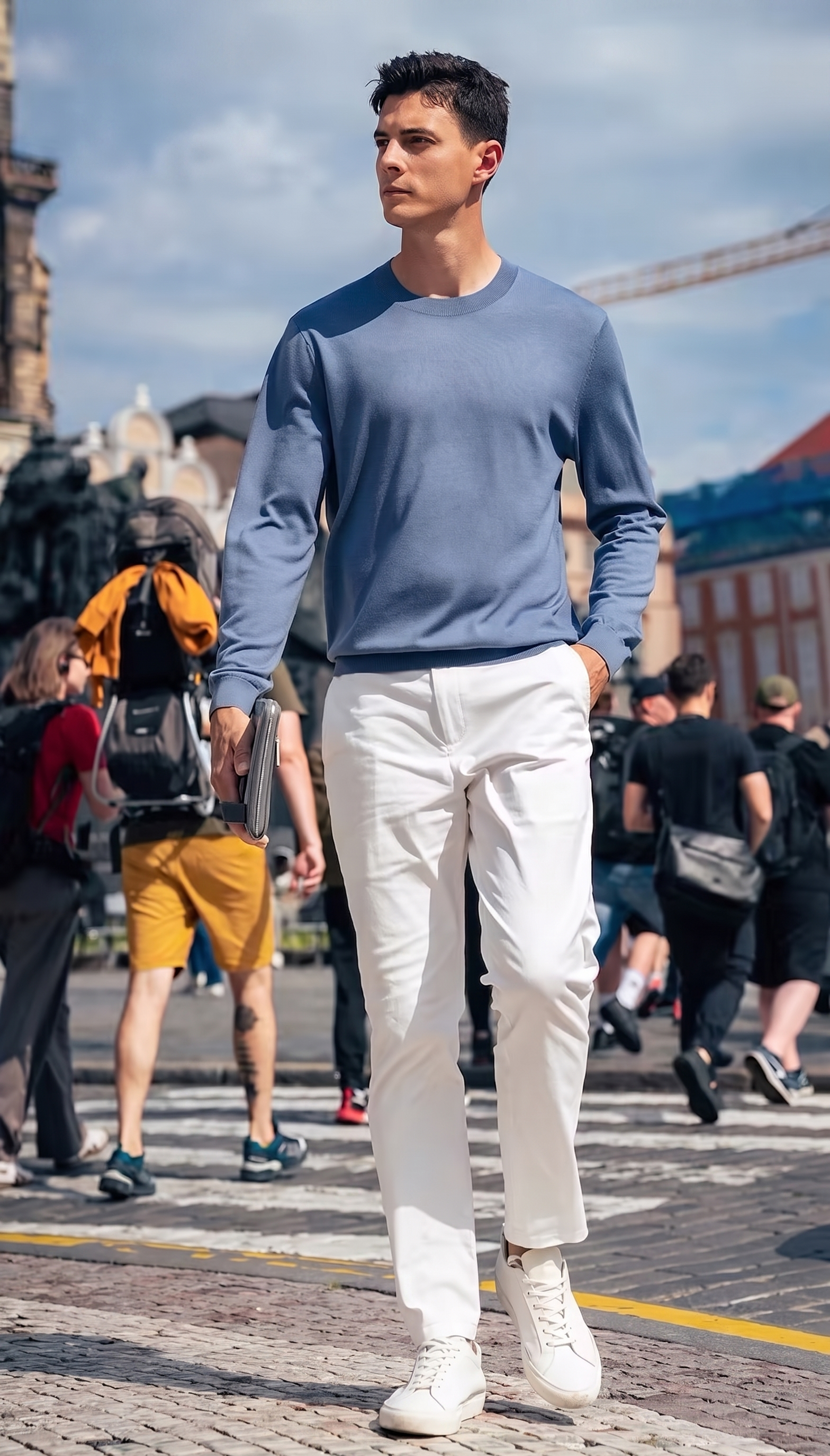 Slim Fit All-Season Basic Wool Sweater
