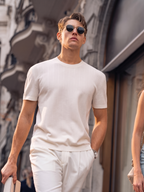 Minimal Striped Quiet Luxury Gentleman T-Shirt