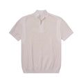 Zip Mock Neck Knit Polo