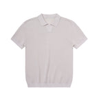 Relaxed Open-Collar Knit Polo