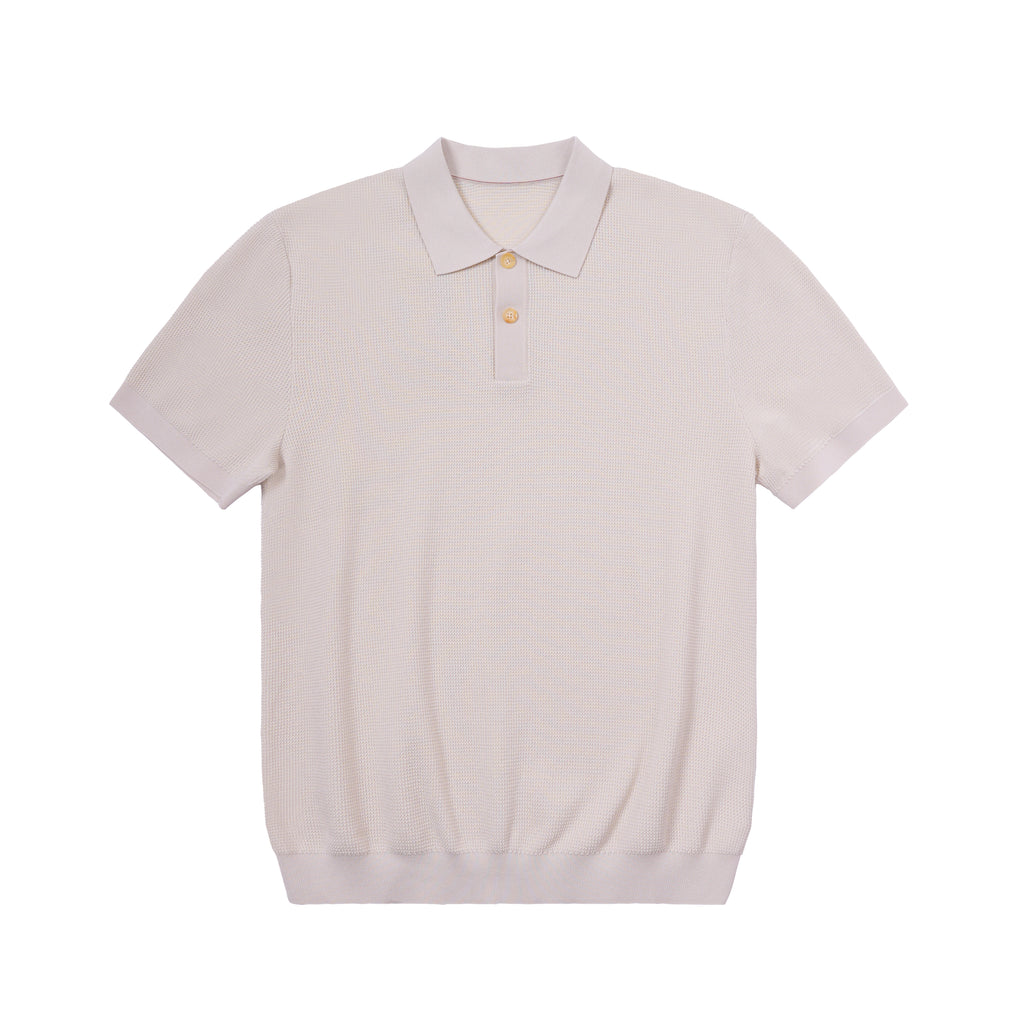 Casual Stretch Knit Polo