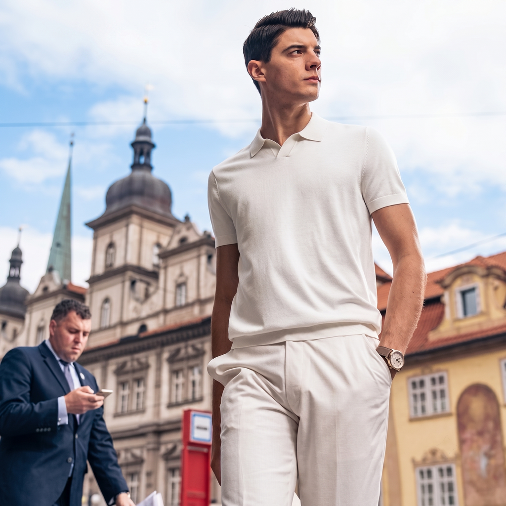 Wrinkle-Resistant Knit Polo
