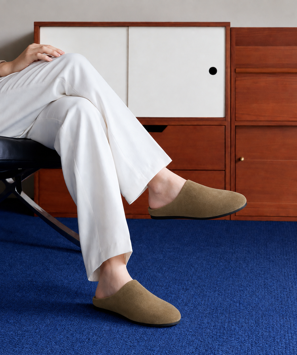 Minimal Suede Mules
