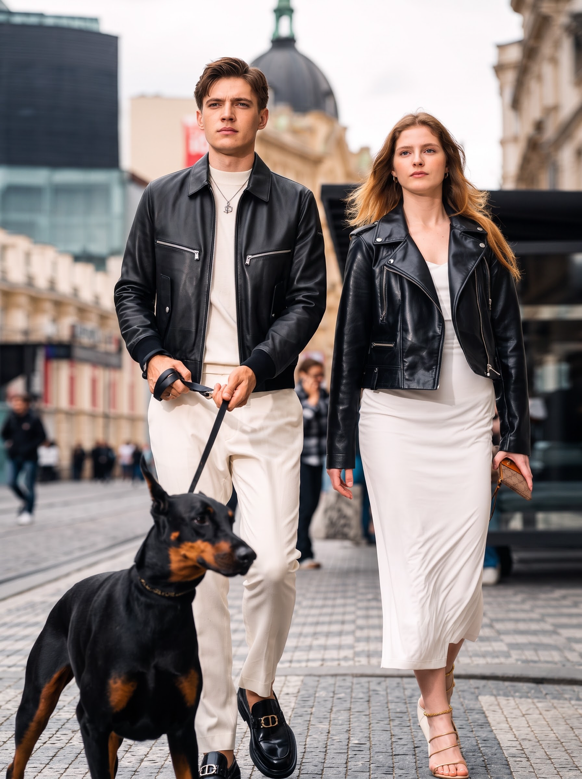 Lambskin Zip Blouson Jacket