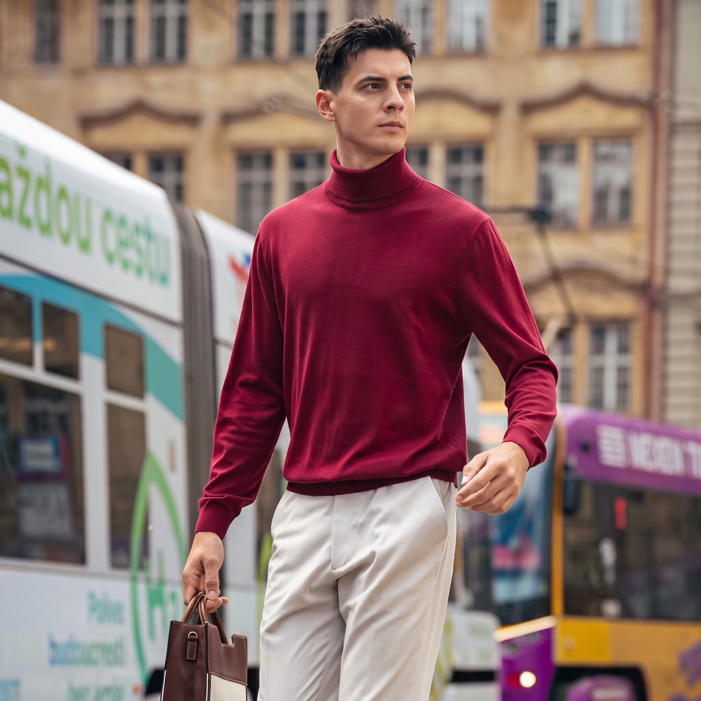 Turtleneck Soft Wool Sweater
