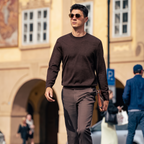 Slim Fit All-Season Basic Wool Sweater