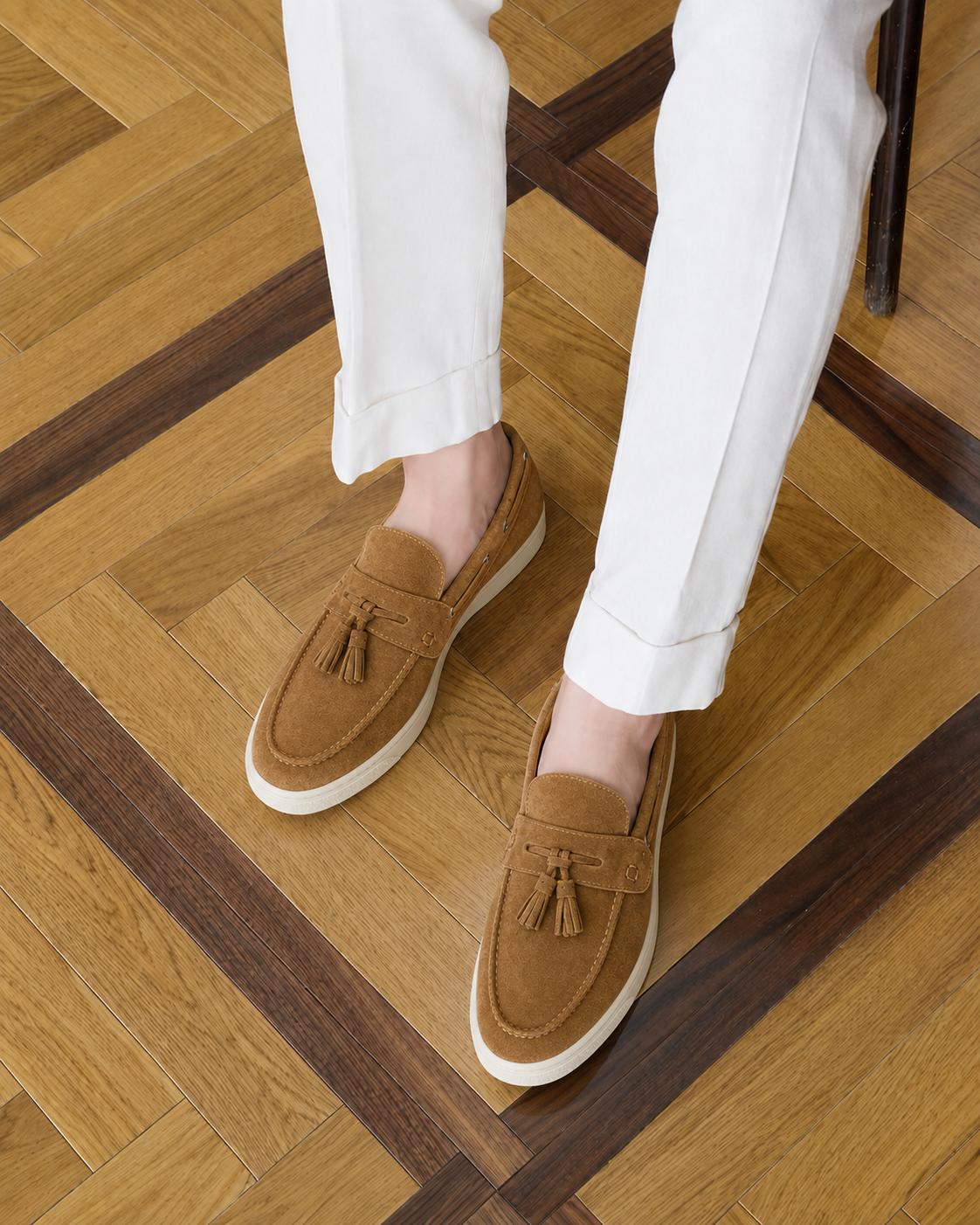 Mocassins en daim haut de gamme