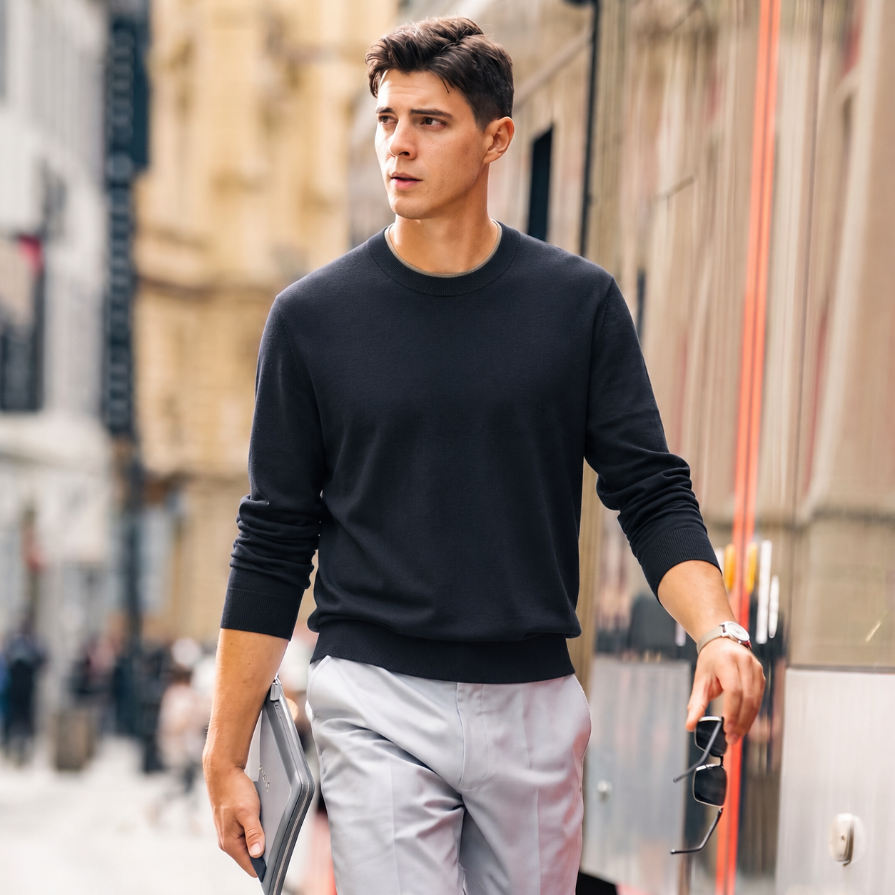 100% Merino Wool Crewneck Sweater