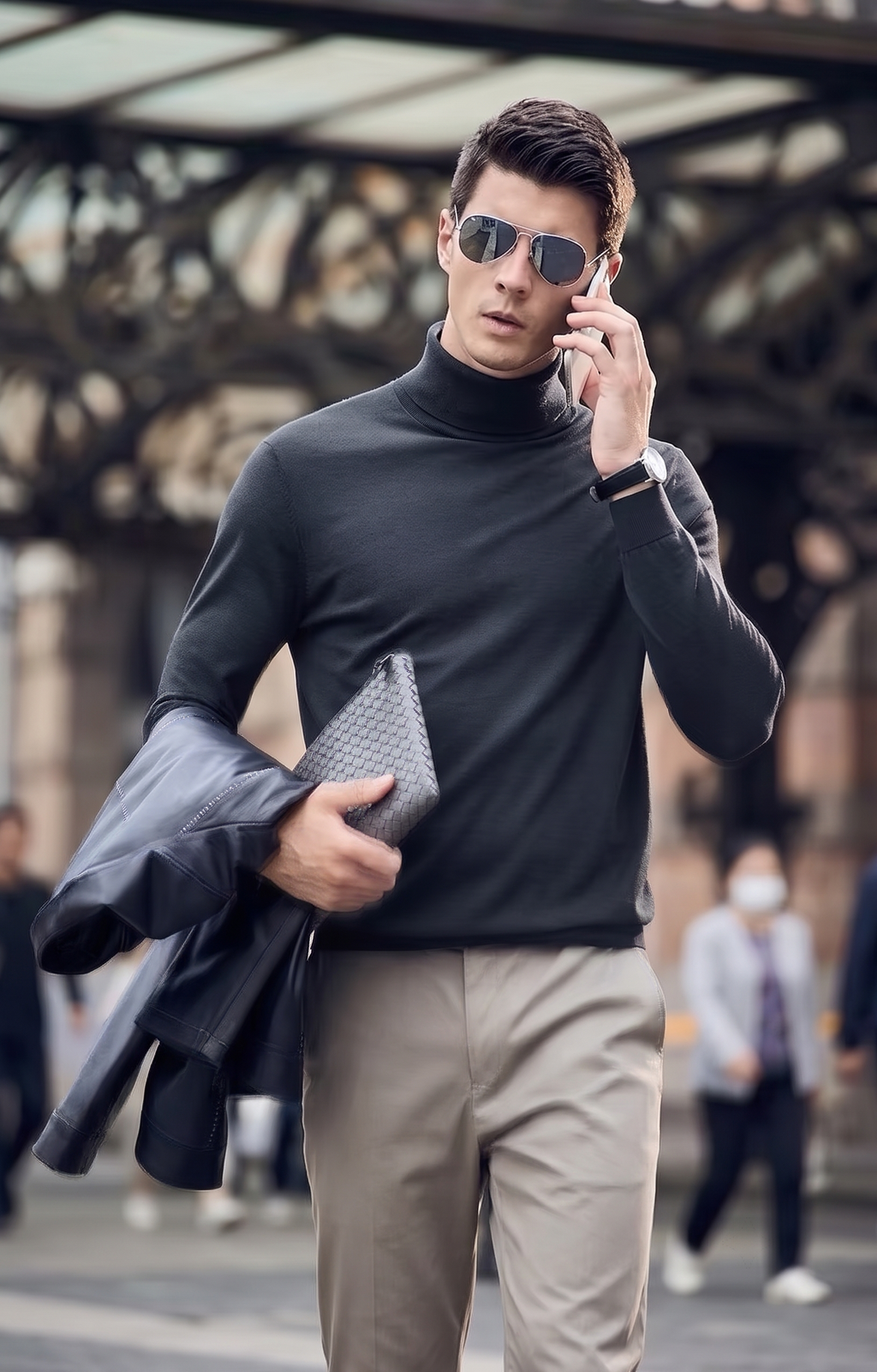 Turtleneck Soft Wool Sweater