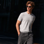 Breathable Textured Quiet Luxury Men T-Shirt