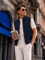 Wool-Blend Zip Vest