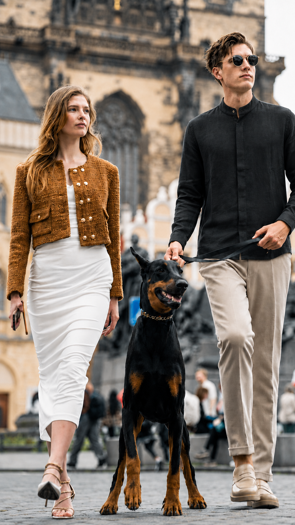 100% Linen Band Collar Shirt