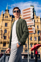 Suede Bomber Jacket