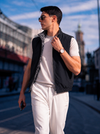 Wool-Blend Reversible Vest