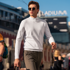 Mock Neck Soft Wool Sweater