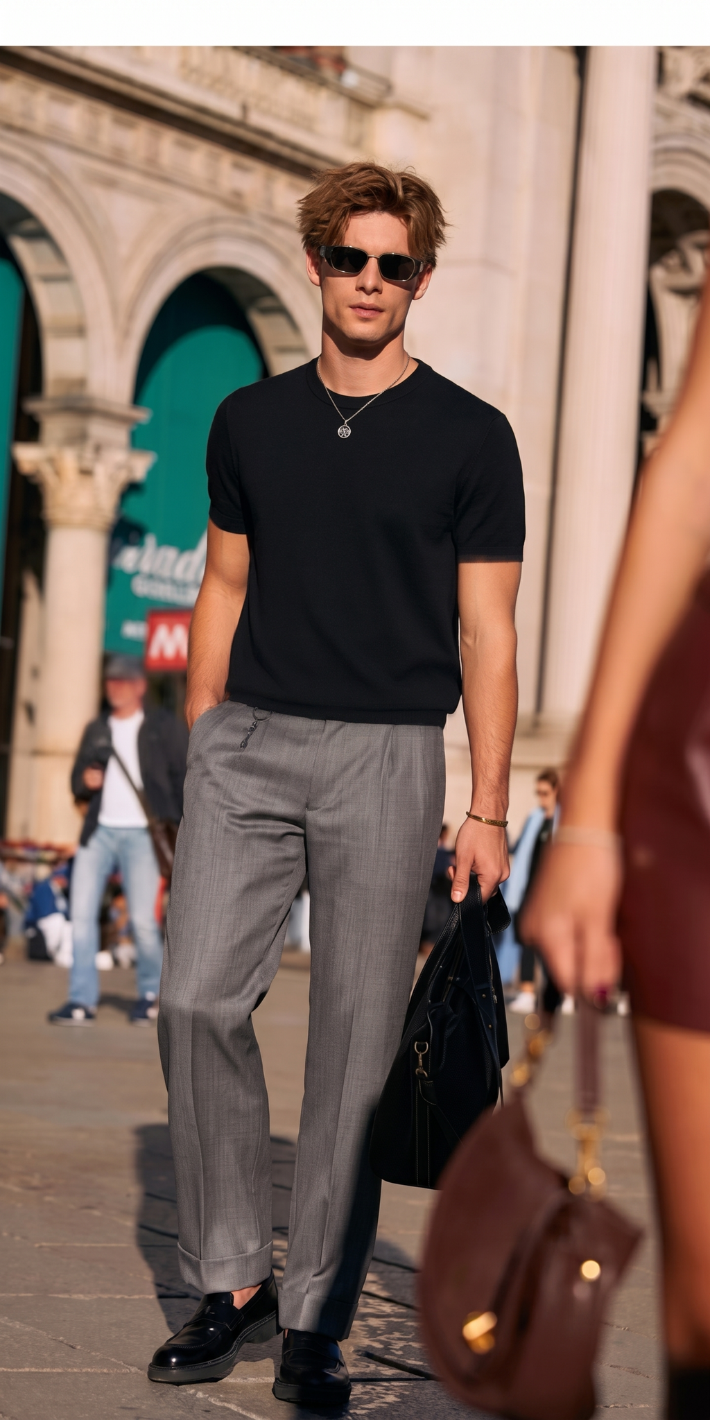 Breathable Textured Quiet Luxury Men T-Shirt