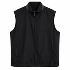 Reversible Wool-Blend Lightweight Zip Vest