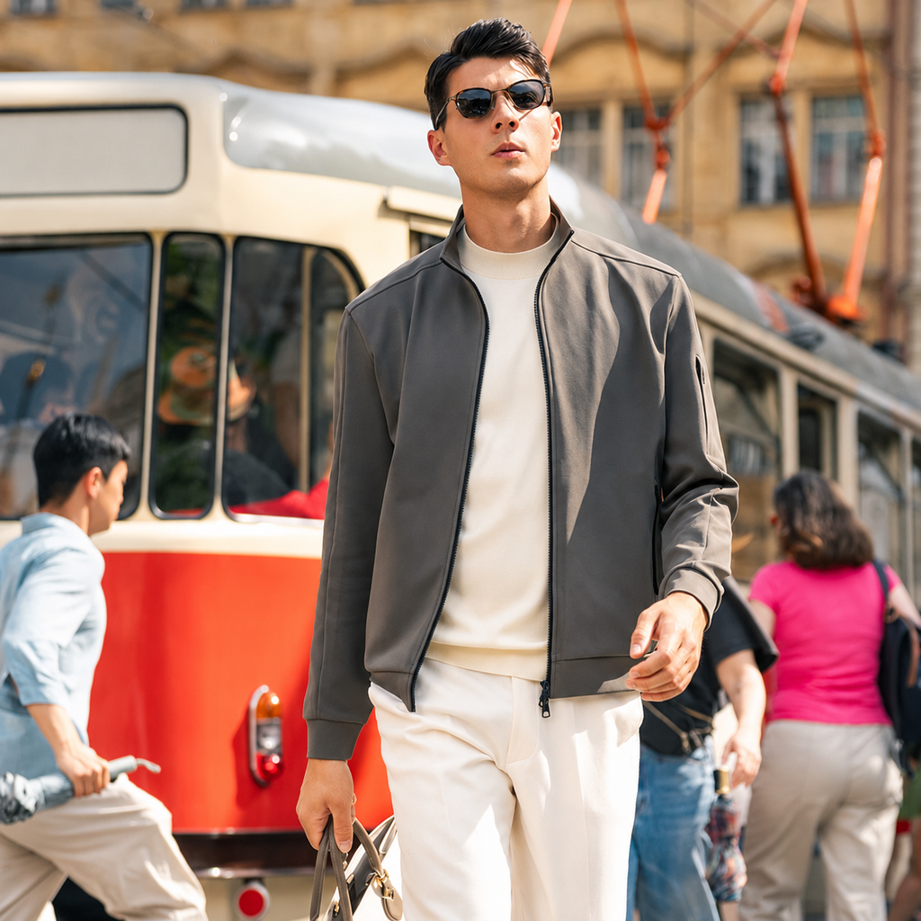 Sport Minimal Multi-Match Men Knit Jackets