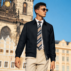 Shirt Collar Zip Business Down Jacket