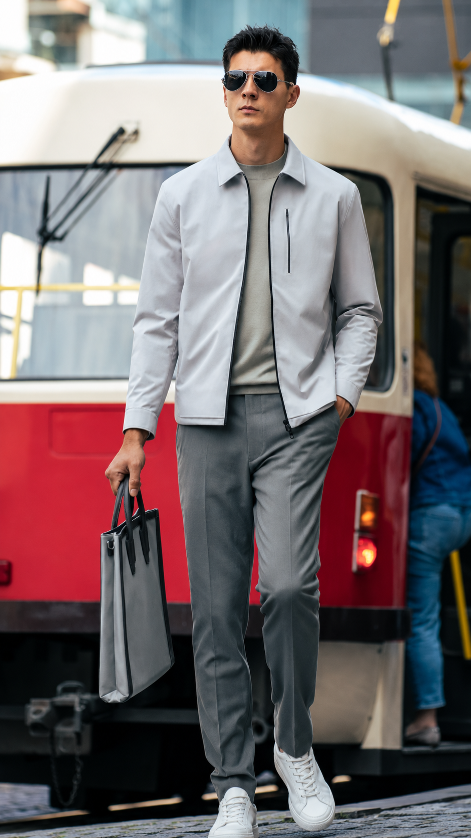 Windproof Thin Smooth Formal Down Blouson