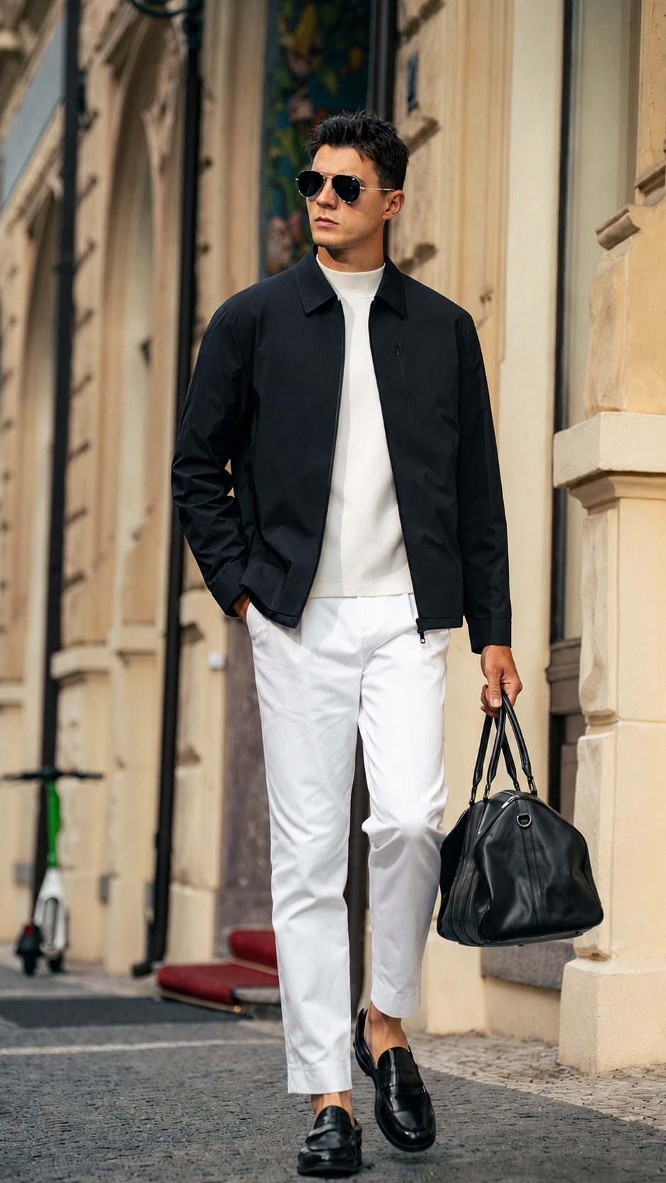 Windproof Thin Smooth Formal Down Blouson