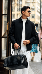 Windproof Thin Smooth Formal Down Blouson