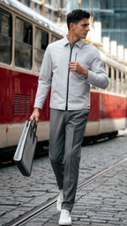 Windproof Thin Smooth Formal Down Blouson