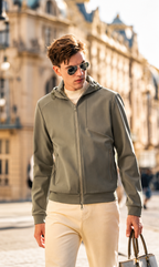 Rib Cuff Versatile Men Knit Jackets