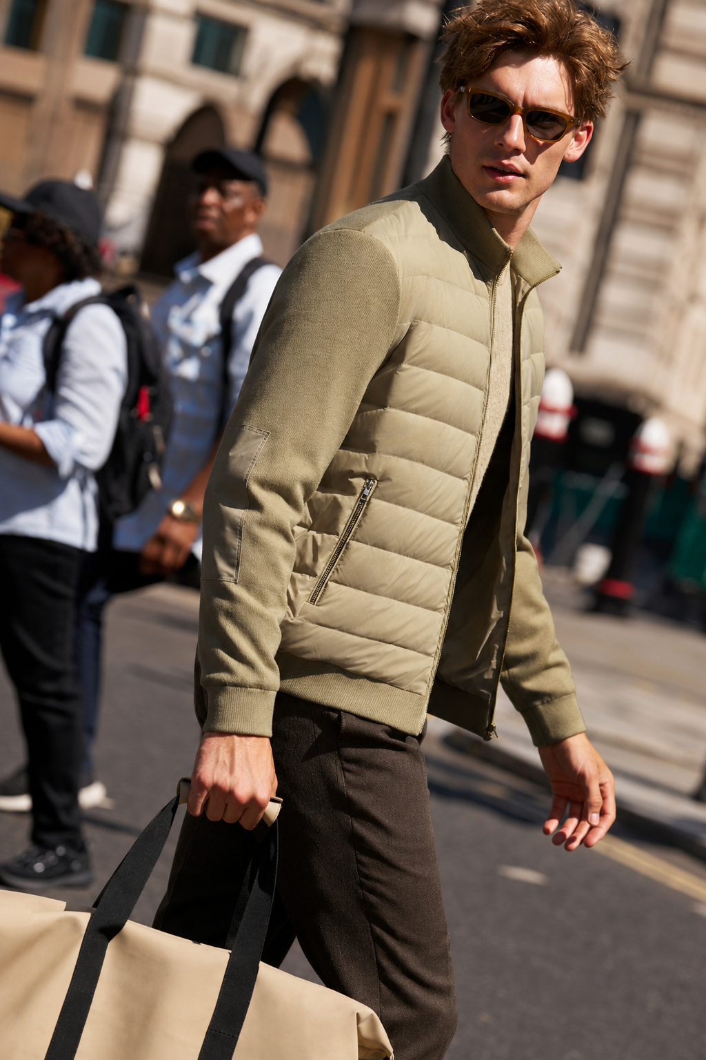 Rib Cuff Soft Windproof Down Blouson