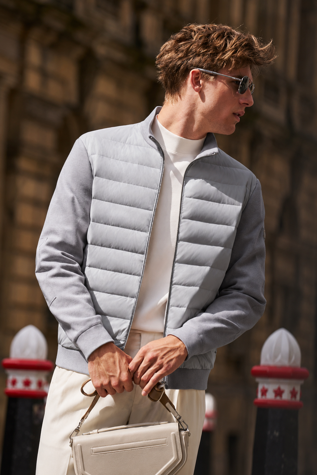 Rib Cuff Soft Windproof Down Blouson