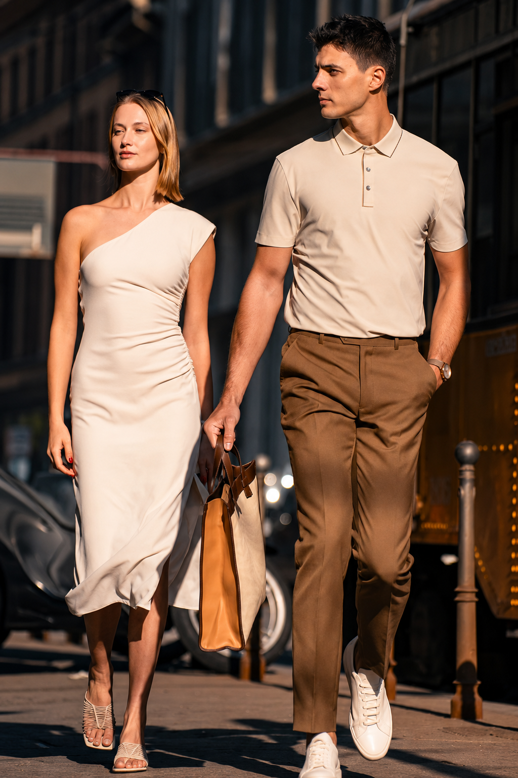 Minimal Clean Lapel Business Gentleman Polo Tee