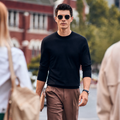 All-Match Basic Wool Knit Long Sleeve Base Top