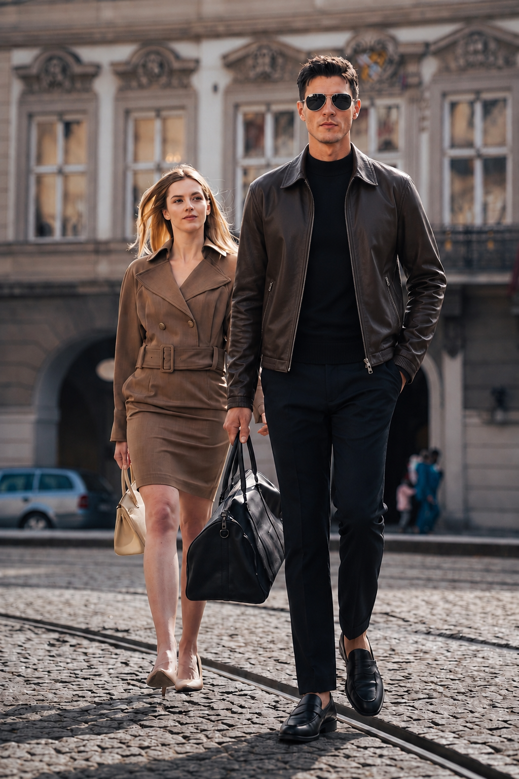 Lambskin Zip Blouson Jacket