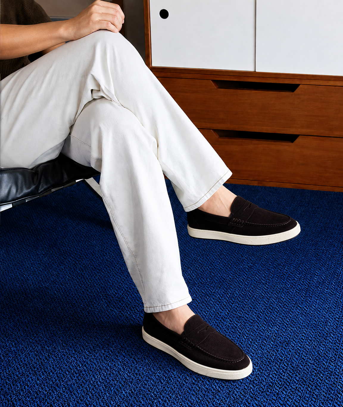 Suede Penny Loafers