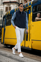 Cashmere-Blend Zip Vest