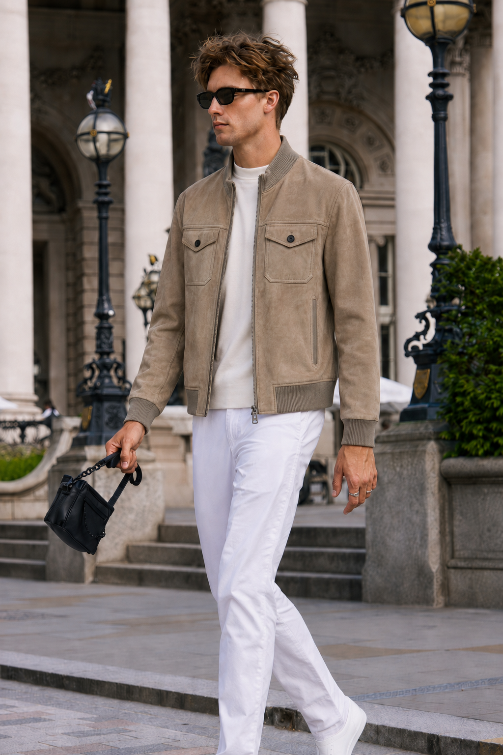 Suede Leather Field Jacket