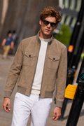 Suede Leather Field Jacket