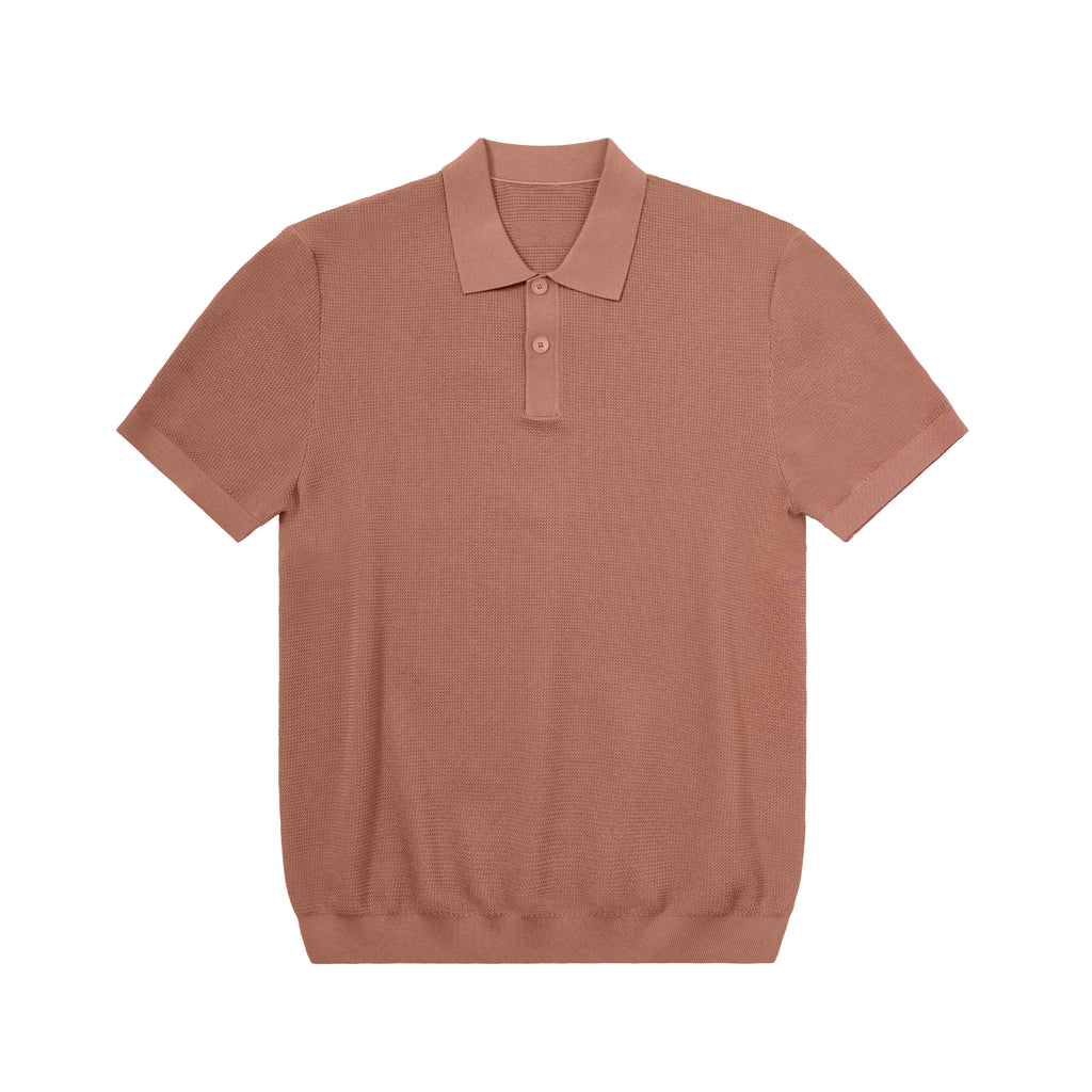 Casual Stretch Knit Polo